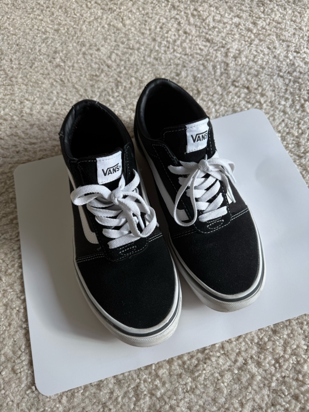 Vans Black and White Old Skool Skate Shoes